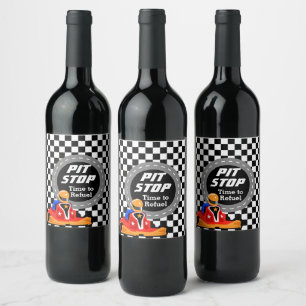 Étiquette Pour Bouteilles De Vin Accéder au temps Kart PARTY pour recharger le ÉTIQ