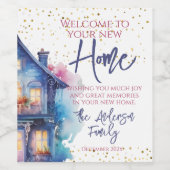 Étiquette Pour Bouteilles De Vin Accueil Accueil Accueil Accueil (Étiquettes simples)