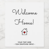 Étiquette Pour Bouteilles De Vin Accueil Fermeture d'achat de maison ouverte de Rea (Étiquettes simples)