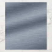 Étiquette Pour Bouteilles De Vin Acier gris brossé Élégant Arrière - plan en métal (Étiquettes simples)