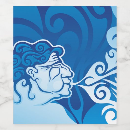 Étiquette Pour Bouteilles De Vin Aeolus (Étiquettes simples)