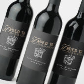 Étiquette Pour Bouteilles De Vin Aged to Perfection Whiskey 50th Birthday Party