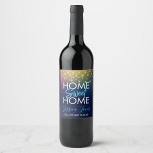 Étiquette Pour Bouteilles De Vin Agent immobilier maison douce maison cadeau vin ét
