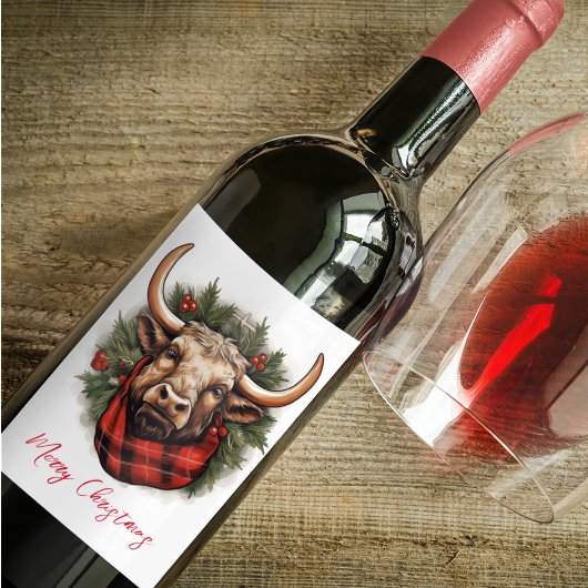 Étiquette Pour Bouteilles De Vin Agritourisme Russe Red Buffalo