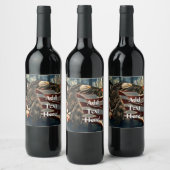 Étiquette Pour Bouteilles De Vin Aigle à drapeau américain (Bouteilles)