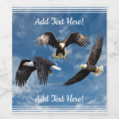 Étiquette Pour Bouteilles De Vin Aigle à tête blanche (Étiquettes simples)