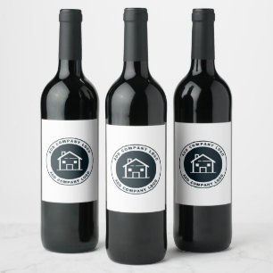 Étiquette Pour Bouteilles De Vin Ajouter un logo d'entreprise personnalisé Agent im