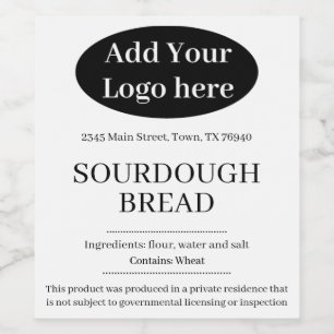 Étiquette Pour Bouteilles De Vin Ajoutez votre logo Étiquette de produit de boulang