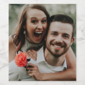 Étiquette Pour Bouteilles De Vin "Ajoutez votre propre photo" (Étiquettes simples)