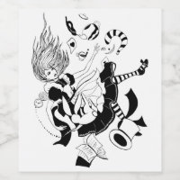 Alice au pays des merveilles. Illustration graphiq