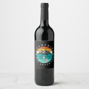 Étiquette Pour Bouteilles De Vin Aller à l'extérieur Garder l'aventure en plein air
