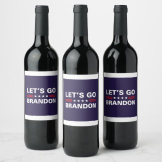 Étiquette Pour Bouteilles De Vin Allons Brandon
