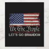 Étiquette Pour Bouteilles De Vin Allons Brandon (Étiquettes simples)