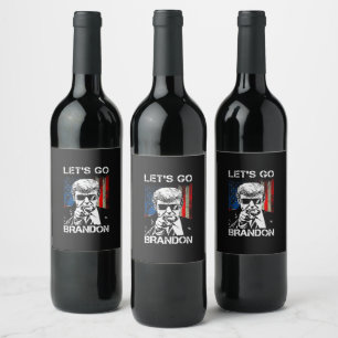 Étiquette Pour Bouteilles De Vin Allons Brandon