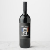 Étiquette Pour Bouteilles De Vin Allons Brandon (Devant)