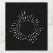 Étiquette Pour Bouteilles De Vin Alphabet Code Morse (Étiquettes simples)