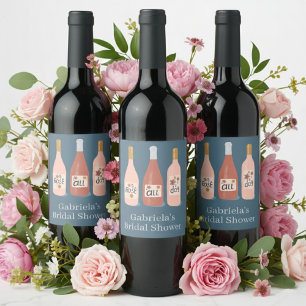 Étiquette Pour Bouteilles De Vin Amateurs de vin Rosé toute la journée Cute PERSONN