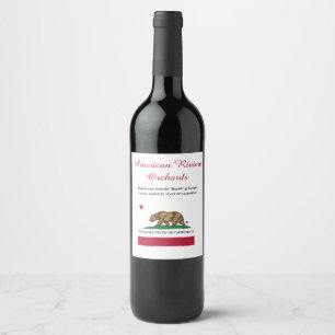 Étiquette Pour Bouteilles De Vin American Riviera Orchards De L'ÉTAT SOCIALISTE