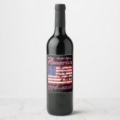Étiquette Pour Bouteilles De Vin Amérique 250 (Devant)