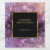 Étiquette Pour Bouteilles De Vin Améthyste violet promotion professionnelle (Étiquettes simples)