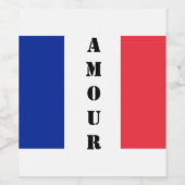 ÉTIQUETTE POUR BOUTEILLES DE VIN AMOUR (Étiquettes simples)