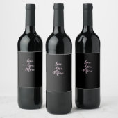 Étiquette Pour Bouteilles De Vin Amour Plus Classique Appel (Bouteilles)