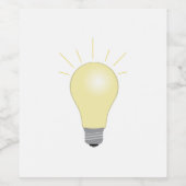 Étiquette Pour Bouteilles De Vin Ampoule (Étiquettes simples)