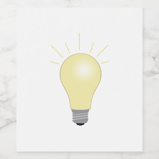 Étiquette Pour Bouteilles De Vin Ampoule (Étiquettes simples)