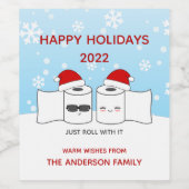 Étiquette Pour Bouteilles De Vin Amusant 2020, rien que de rouler avec ça| Joyeuses