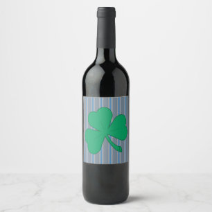 Étiquette Pour Bouteilles De Vin Amusants et Shamrocks fantaisistes