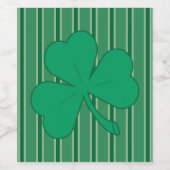 Étiquette Pour Bouteilles De Vin Amusants et Shamrocks fantaisistes (Étiquettes simples)