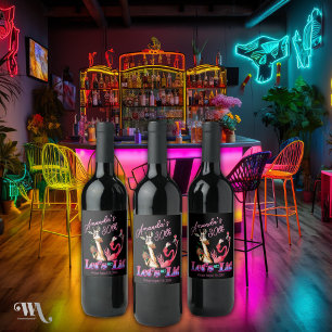 Étiquette Pour Bouteilles De Vin Amusants Obtenons Un Cocktail Lit Anniversaire Adu