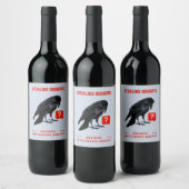 Étiquette Pour Bouteilles De Vin Analyste en intelligence d'affaires Crow (Bouteilles)