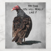 ÉTIQUETTE POUR BOUTEILLES DE VIN ANCIEN BUZZARD (Étiquettes simples)