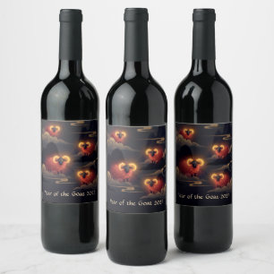 Étiquette Pour Bouteilles De Vin Année de la Chèvre 2027