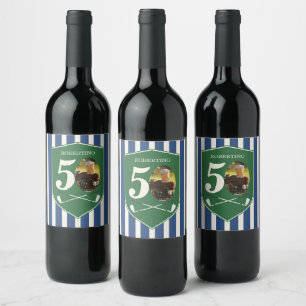 Étiquette Pour Bouteilles De Vin Anniversaire 50 ans Golfeur Préparé Vintage Photo