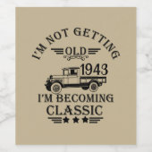 Étiquette Pour Bouteilles De Vin Anniversaire 90 ans personnalisé quatre-vingt-dix (Étiquettes simples)