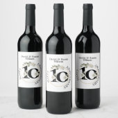 Étiquette Pour Bouteilles De Vin ANNIVERSAIRE DE 10 ans (Bouteilles)