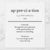 Étiquette Pour Bouteilles De Vin Appréciation Enseignant Accueil Cadeaux Vin Étique (Étiquettes simples)