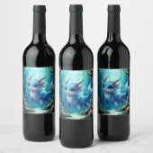 Étiquette Pour Bouteilles De Vin Aqualumi – Keeper of Coral Dreams.  (Bouteilles)