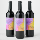 Étiquette Pour Bouteilles De Vin Aquarelle (Bouteilles)