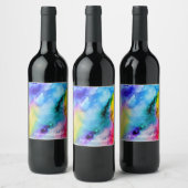 Étiquette Pour Bouteilles De Vin Aquarelle (Bouteilles)