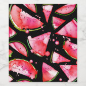 Étiquette Pour Bouteilles De Vin Aquarelle 2 (Étiquettes simples)