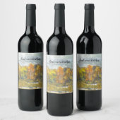 Étiquette Pour Bouteilles De Vin Aquarelle d'automne (Bouteilles)