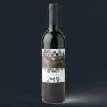 Étiquette Pour Bouteilles De Vin Aquarelle Oears Rustic Wilderness Mariage<br><div class="desc">customisez ce étiquette de vin pour votre mariage ou événement.</div>