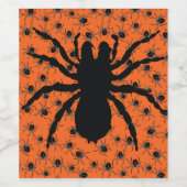 Étiquette Pour Bouteilles De Vin Araignées déplaisantes (Étiquettes simples)