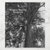 Étiquette Pour Bouteilles De Vin Arbre à Yosemite (Étiquettes simples)