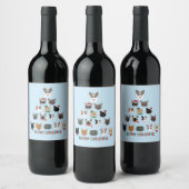 Étiquette Pour Bouteilles De Vin Arbre de Noël (Bouteilles)