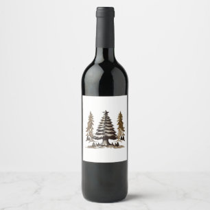 Étiquette Pour Bouteilles De Vin Arbre Magique