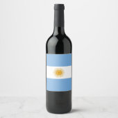 Étiquette Pour Bouteilles De Vin Argentina flag (Devant)